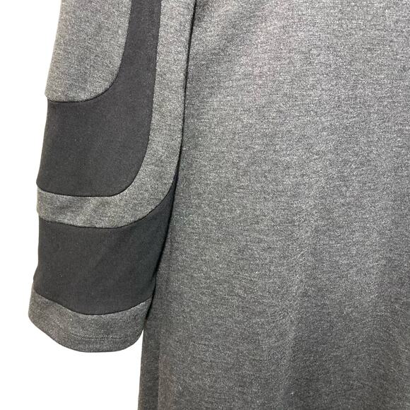 Boston Proper Muse Shift Mini Dress Mod Bell Sleeves Boat Neck A-Line Size 4 - Picture 15 of 16